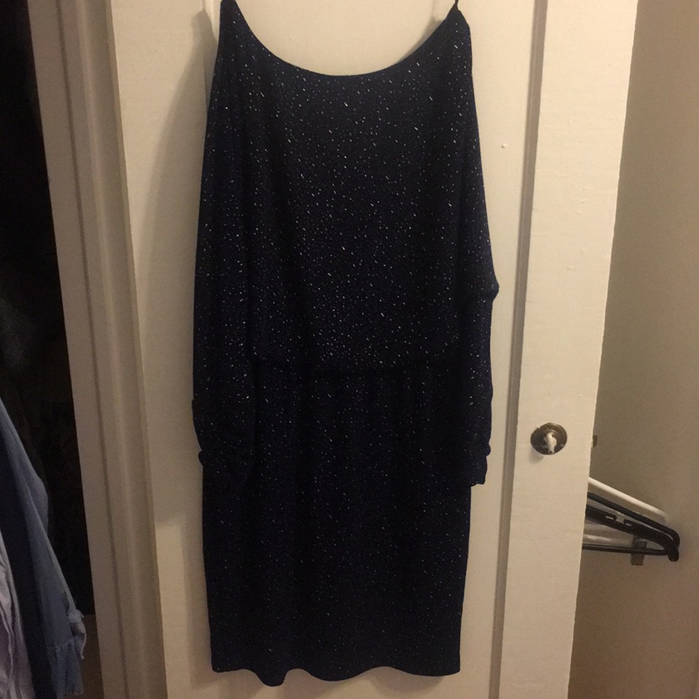 Long sleeve Midnight blue dress
